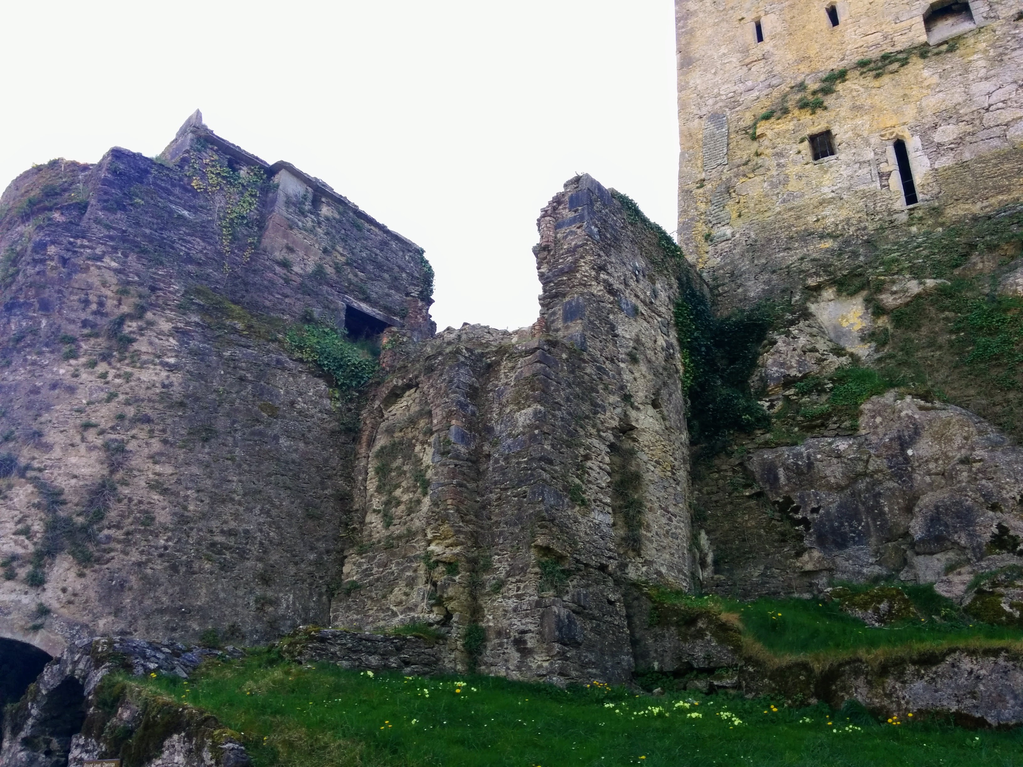 Broken walls at Blarney Castle