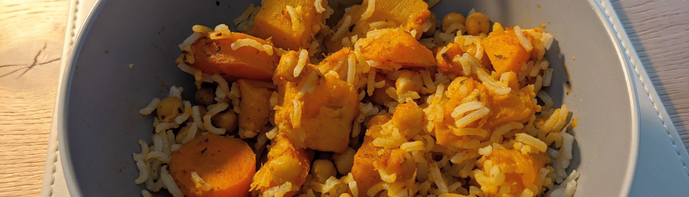 Vegan Butternut chickpea curry recipe